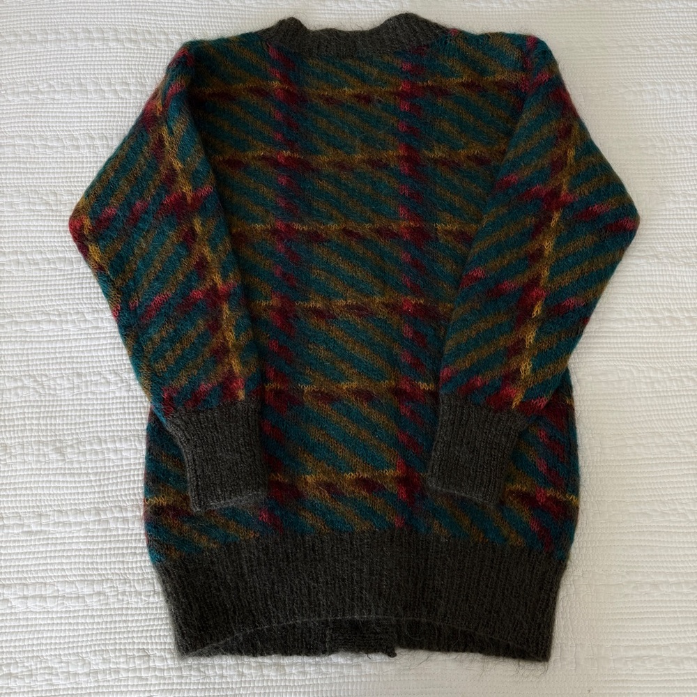 Vintage Hand Knit Mohair Wool Oversized Sweater M by Michelle Stuart 90s Grunge - Picture 13 of 15